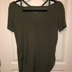 Army green shirt